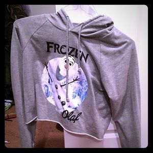 Frozen Olaf crop sweatshirt