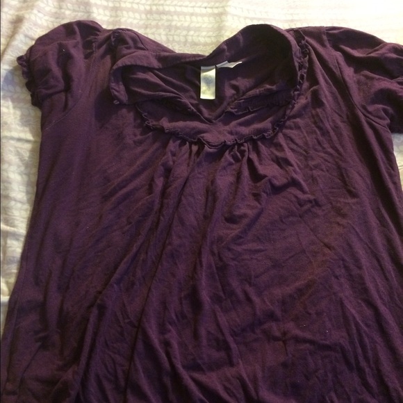 Dark purple short sleeve