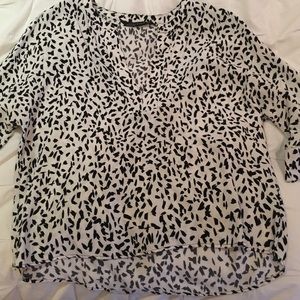 Zara Woman black and white blouse