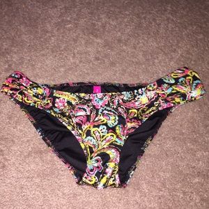 Ruched side bikini bottom