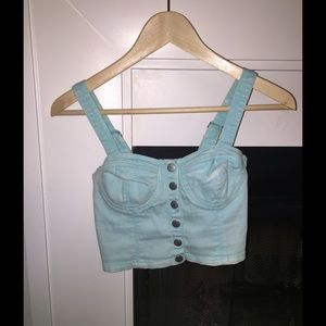 Blue Jeans Crop Top