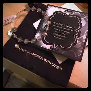 Alex and Ani silver beaded bracelet