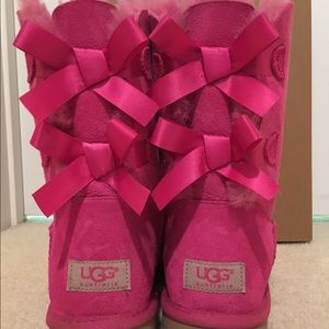 Pink Bailey Bow UGGs