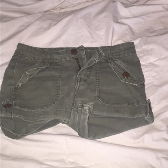 Olive green shorts