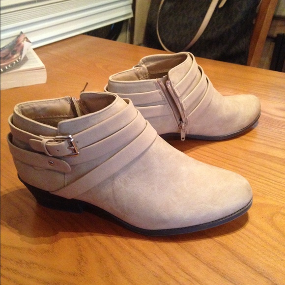 Tan booties