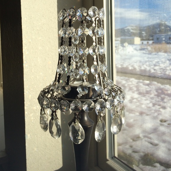 Crystal candle holder
