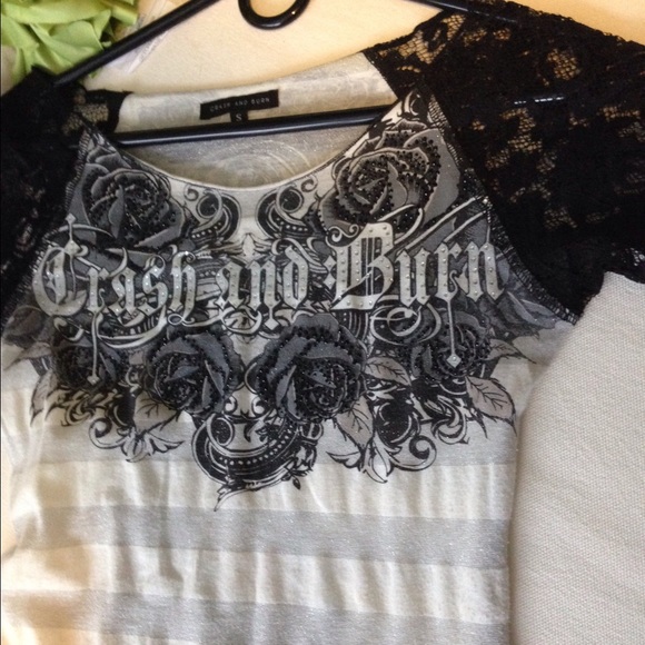 Crash and Burn brand t-shirt from Buckle store