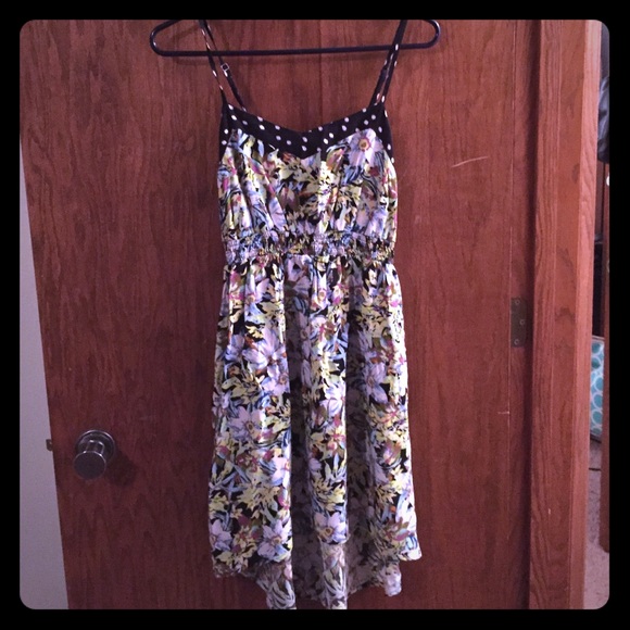Floral high low dress