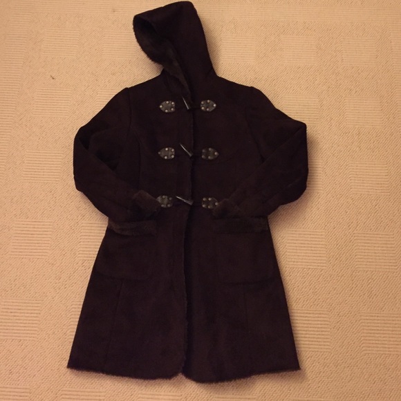 Beautiful warm girls faux fur coat