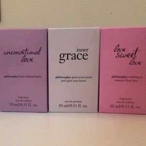 Philosophy perfume set of 3