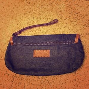 Cute denim Lucky brand wristlet