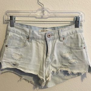 High Waisted Light Jean Shorts
