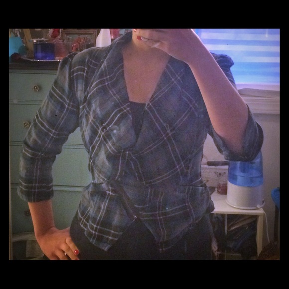 Plaid Jacket Sz Lg