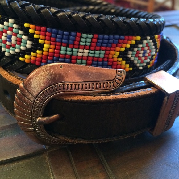 Aztec beaded belt