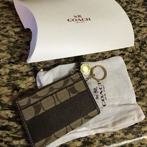 Coach wallet coin purse key chain