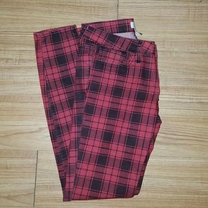 Forever 21 Plaid skinny jeans