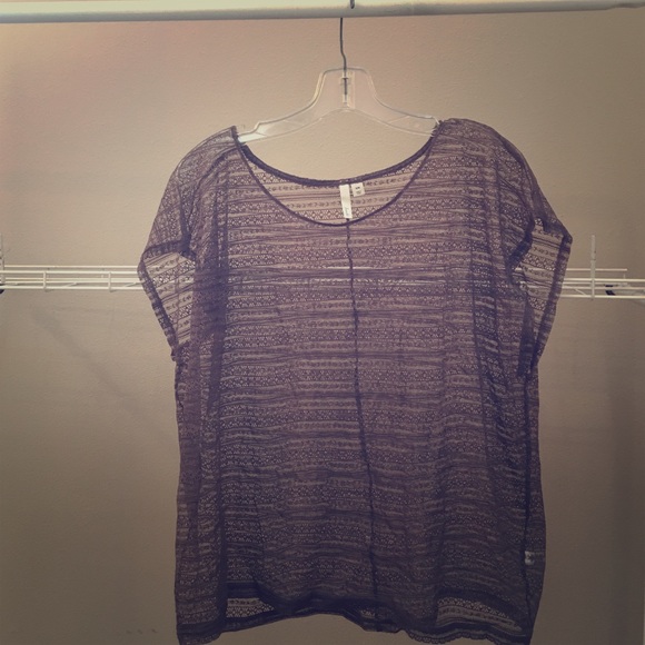 Lacey over shirt