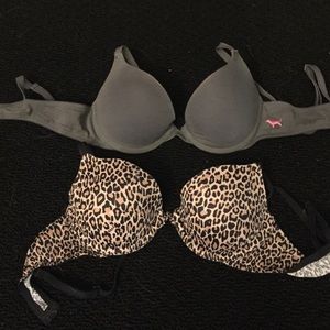 2 pink 32B BRAS