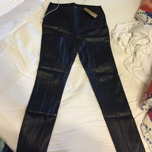 Black leather pants