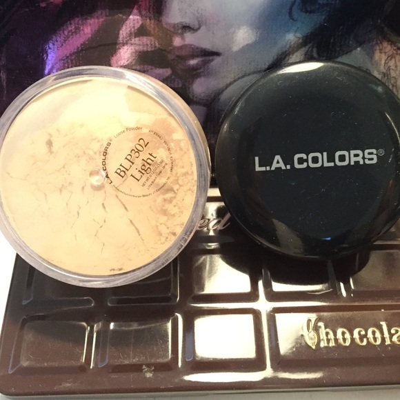 LA colors face and setting powder in light new