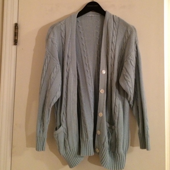 Baby blue cardigan