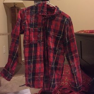 Acid washed flannel