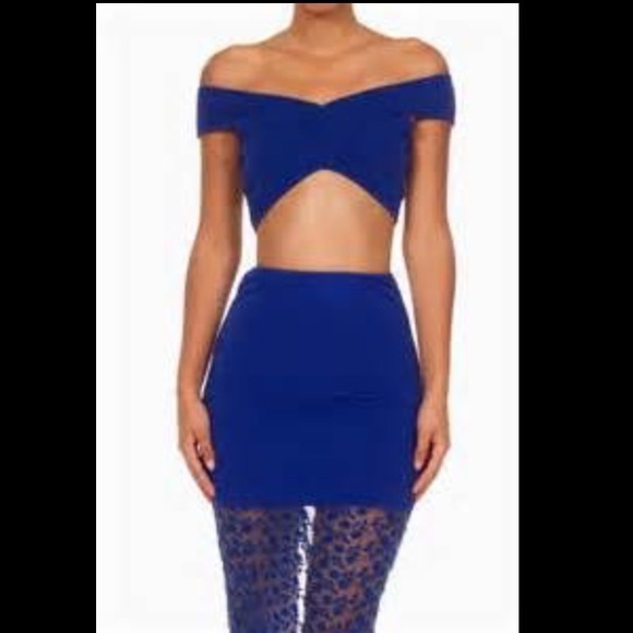 Criss cross off-the-shoulder crop top TOBI