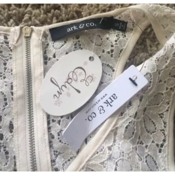 Ark & Co Tops - Ark & Co. | ruffle lace tank top in cream Ark & Co Tops - Ark & Co. | ruffle lace tank top in cream