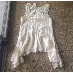 Ark & Co Tops - Ark & Co. | ruffle lace tank top in cream Ark & Co Tops - Ark & Co. | ruffle lace tank top in cream