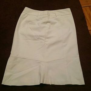 Ann Taylor Loft White Skirt