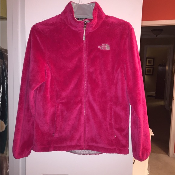 pink fleece north face size medium