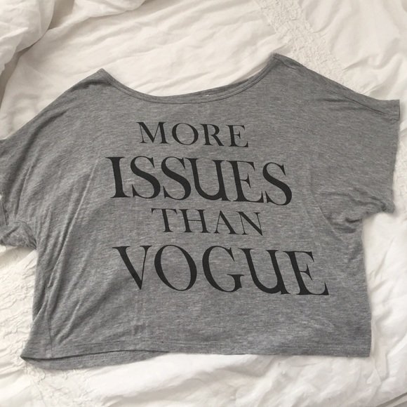 More issues than vogue t-shirt