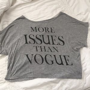 More issues than vogue t-shirt