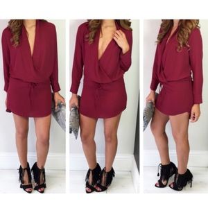 🍷Valentines day sexy dress. NEW🛍 Red Wine Dress