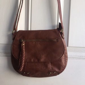 Brown Faux Leather Mossimo Supply and Co. Purse