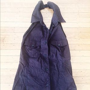 Tripp NYC Button Up Pinstripe Shirt