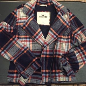 Plaid wool Holister coat✨ winter blowout sale✨