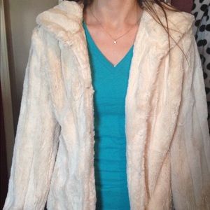Faux fur coat