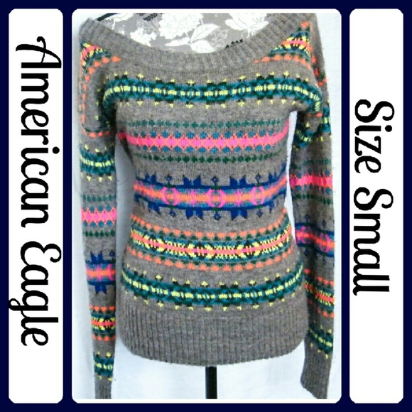 American Eagle Outfitters Sweaters - American Eagle Fair Isle Off-Shoulder Sweater