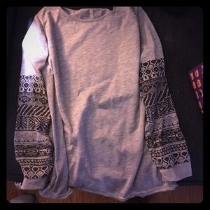 Grey an black long sleeve
