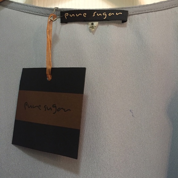 Pure Sugar Gray Ruffled Racerback Top NWT - Picture 3 of 4