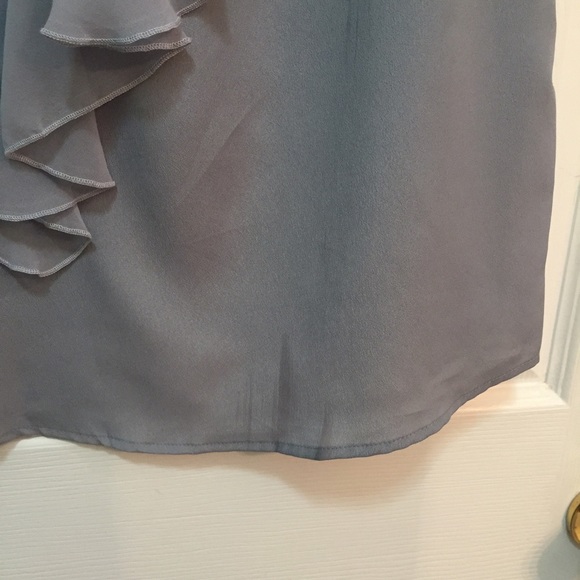 Pure Sugar Gray Ruffled Racerback Top NWT - Picture 4 of 4