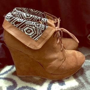 Wedged Booties