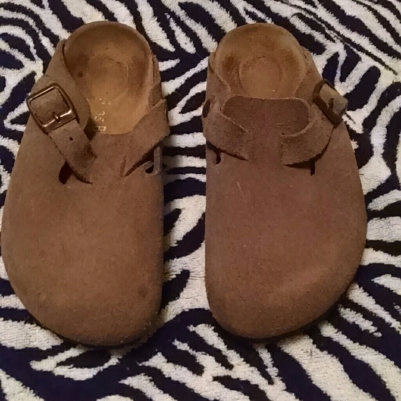 Birkenstock Tan leather slides