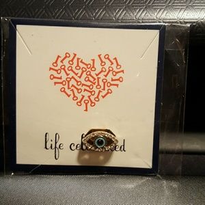 KEEP Collective gold Protective Eye slide charm