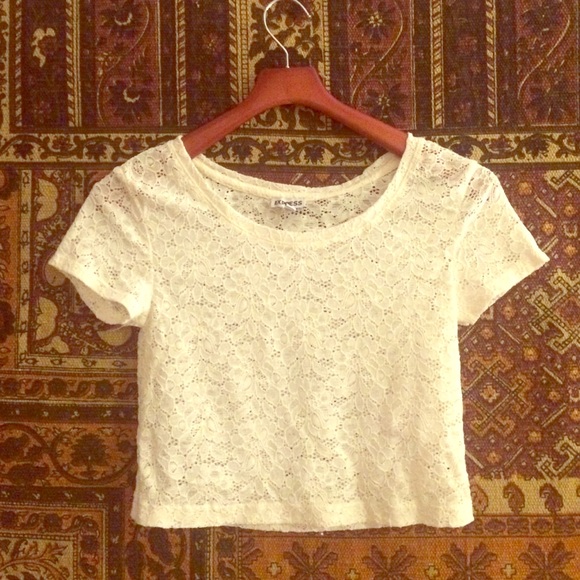 White crop top
