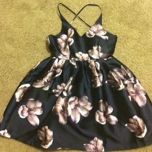 Flower Cut Out Dress