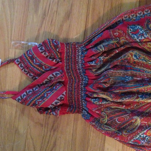 patterned maxi dress