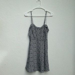 Strappy black n white dress