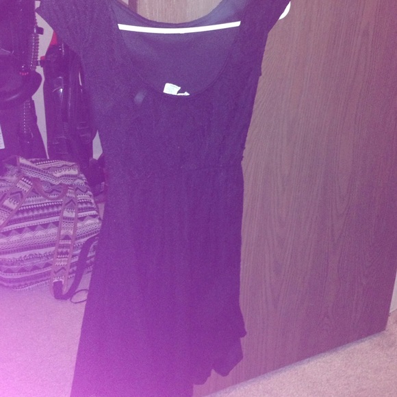 Size XS lace black short dress brand: mudd
